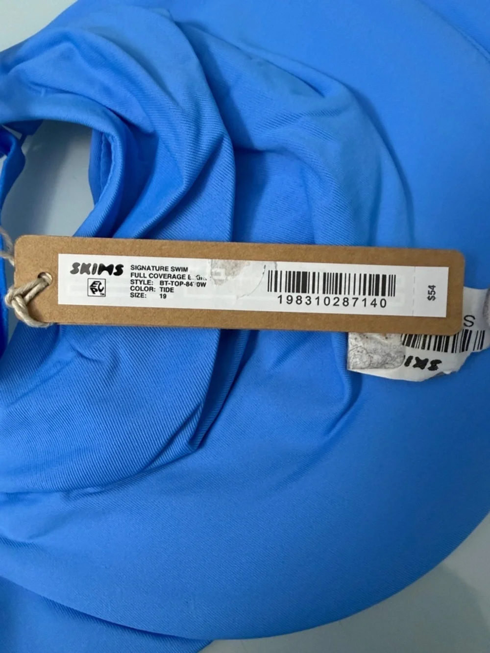 NWT SKIMS Signature Swim Full Coverage Bikini Top